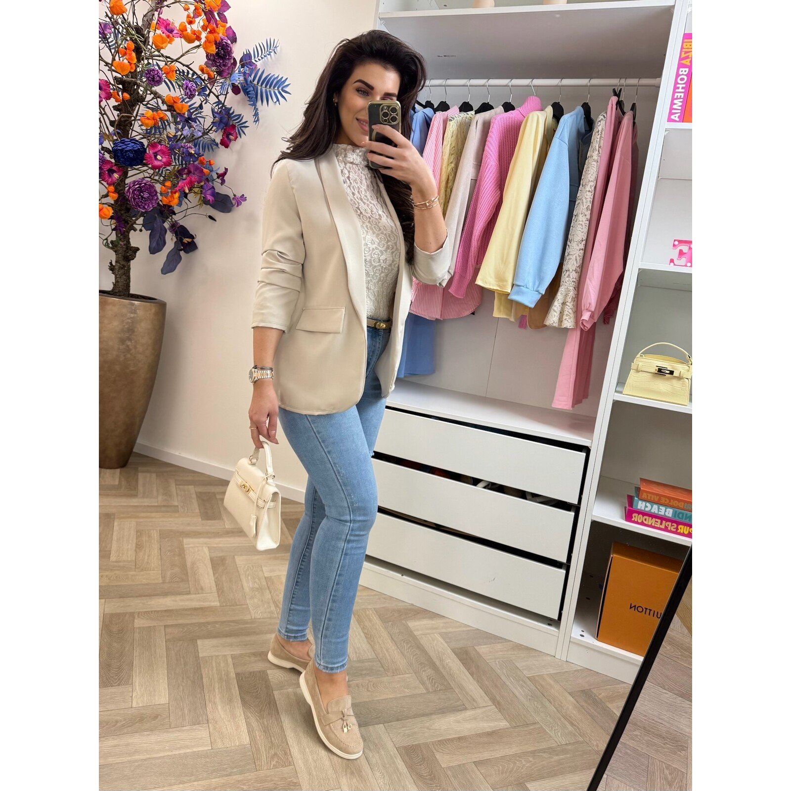 Blazer sunshine smock Beige