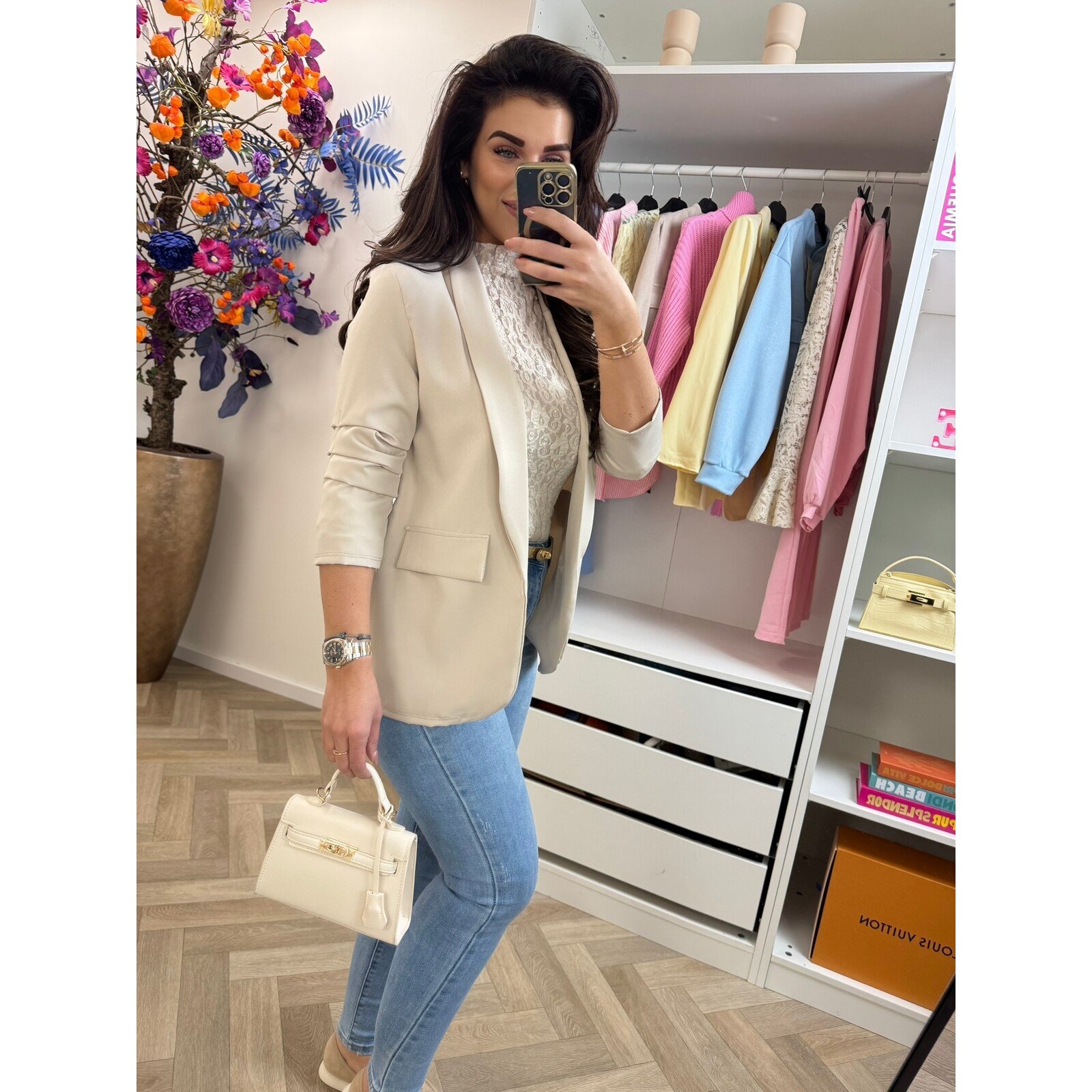 Blazer sunshine smock Beige