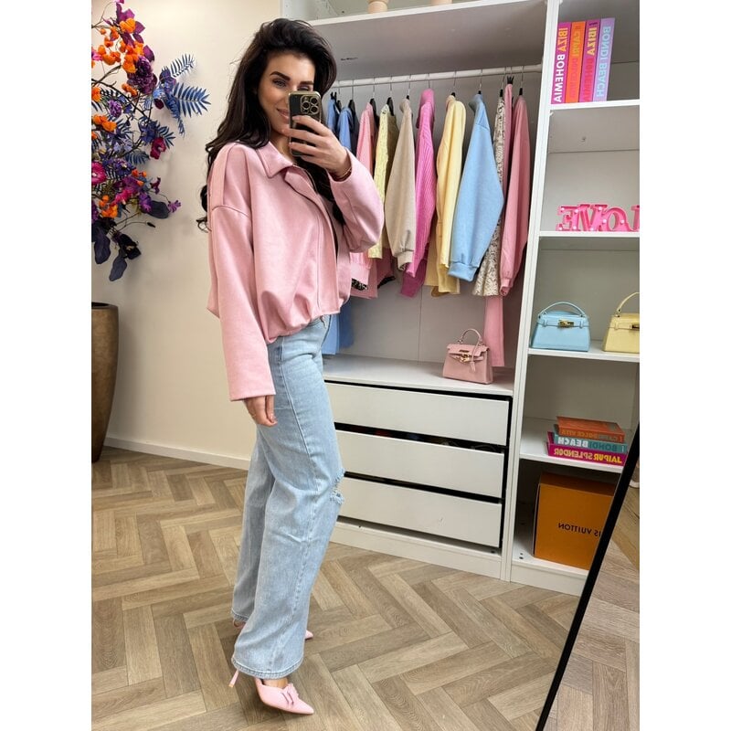 Jacket suede Giorgina Pink