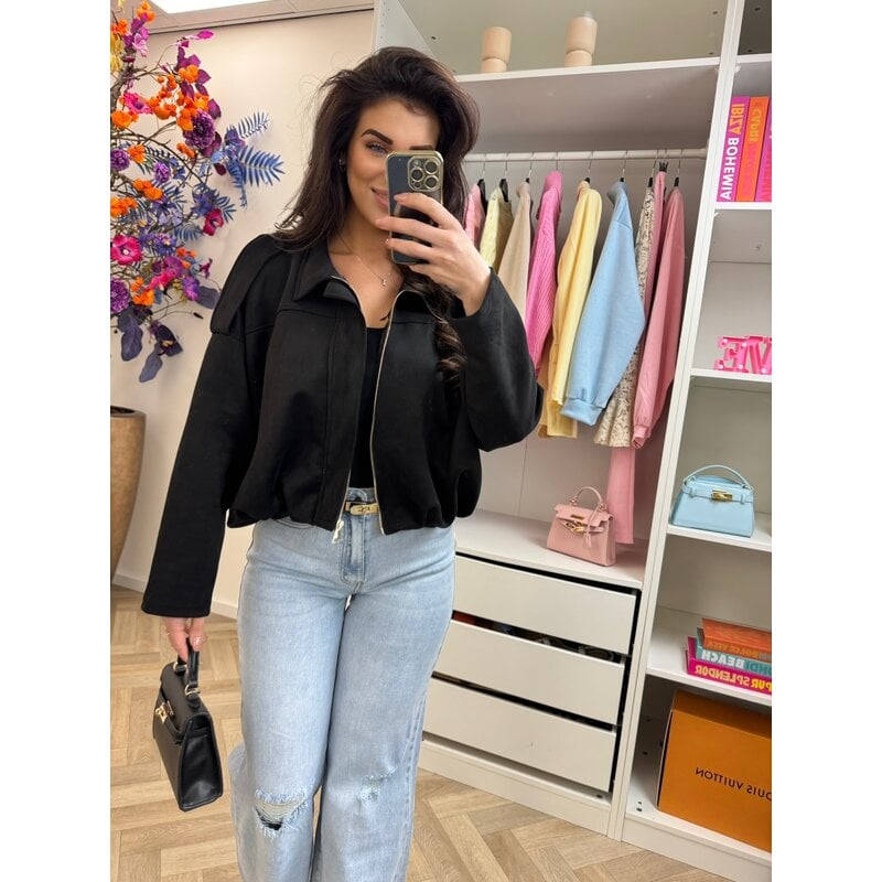 Jacket suede Giorgina Black