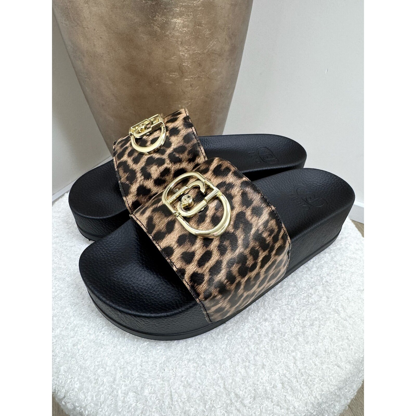 Liu-Jo Slippers Mykonos Leopard Black Liu Jo 1889