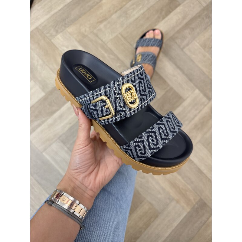 Slippers Livia Monogram Denim Liu Jo 1901