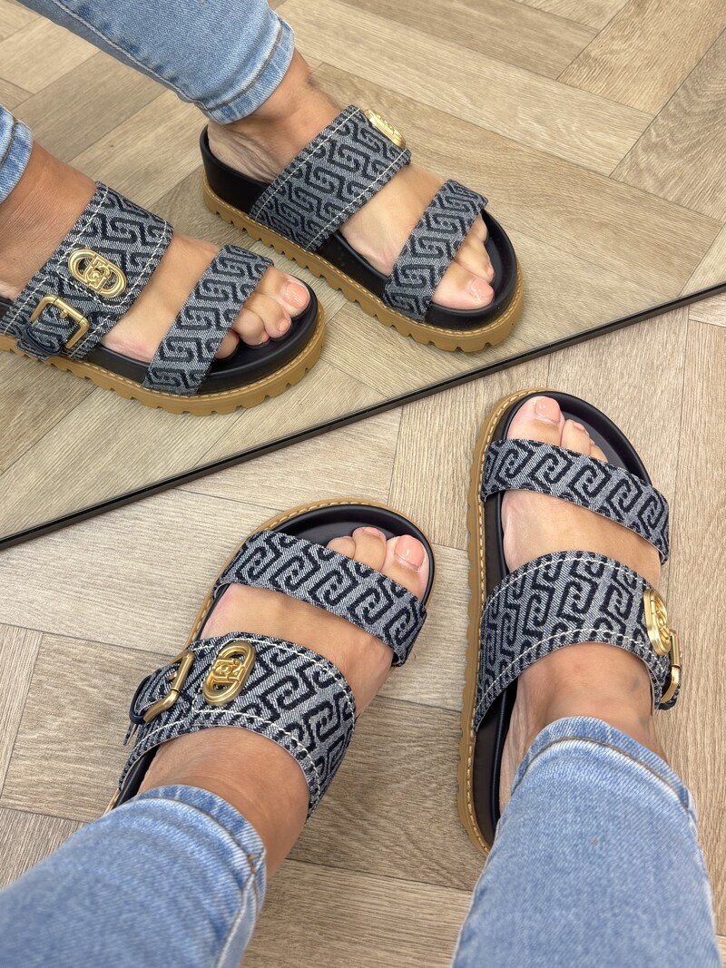 Slippers Livia Monogram Denim Liu Jo 1901