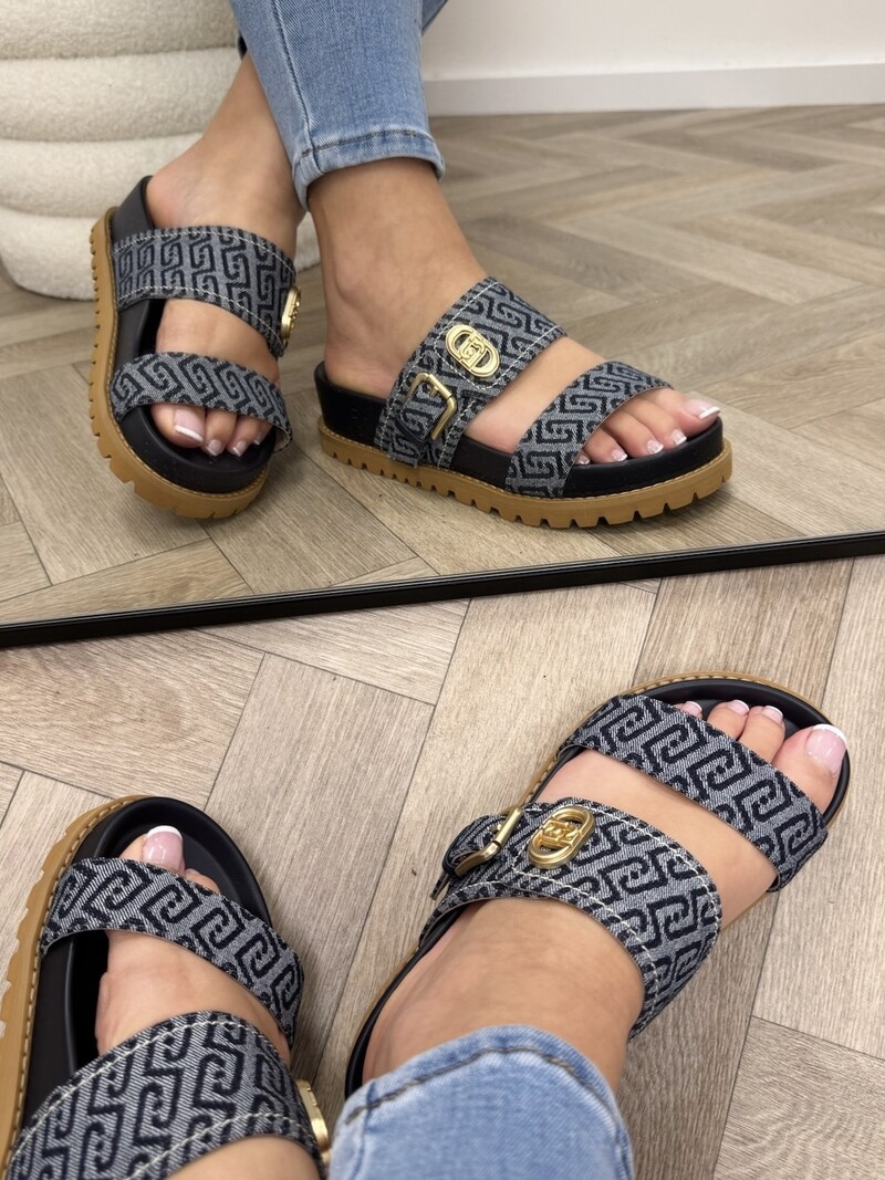 Slippers Livia Monogram Denim Liu Jo 1901