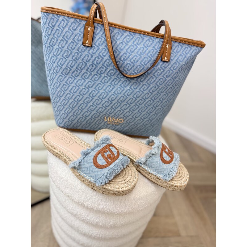 Slipper Monogram Denim Paros Liu jo 1903