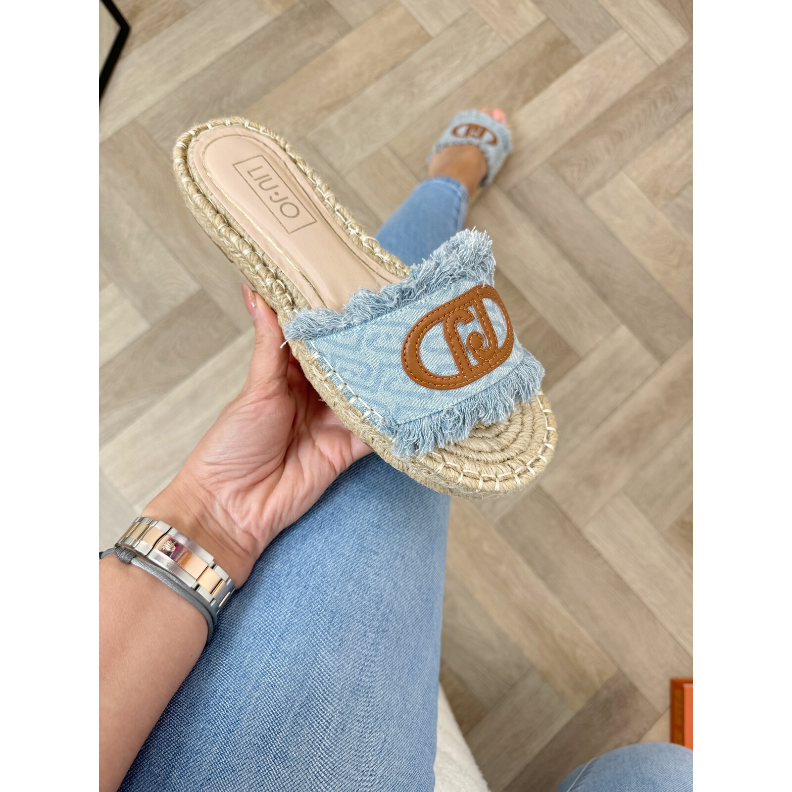 Liu-Jo Slipper Monogram Denim Paros Liu jo 1903