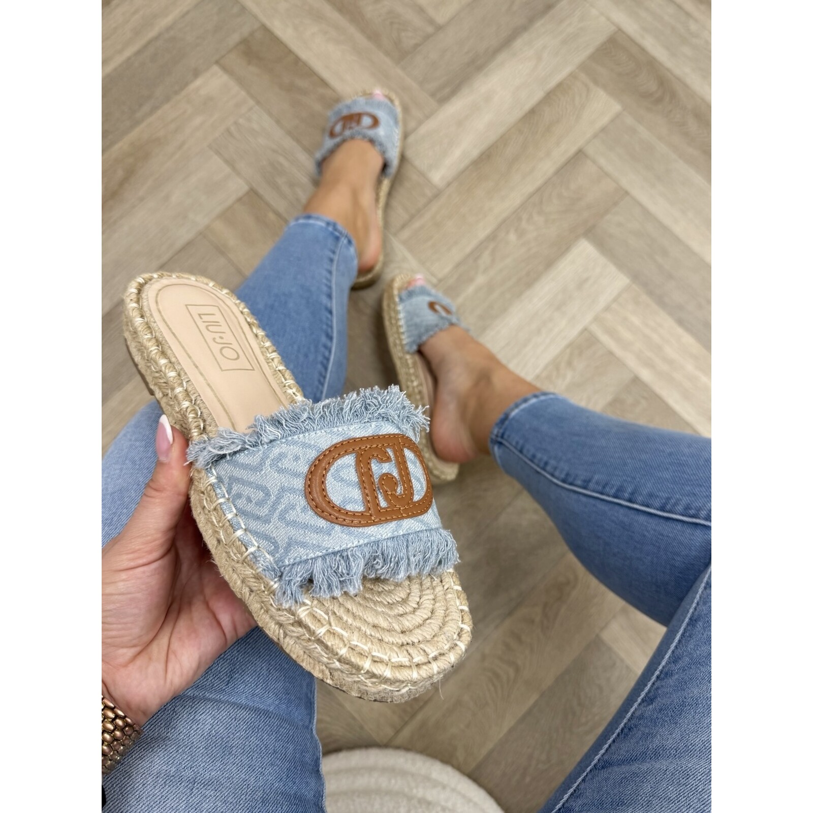 Liu-Jo Slipper Monogram Denim Paros Liu jo 1903