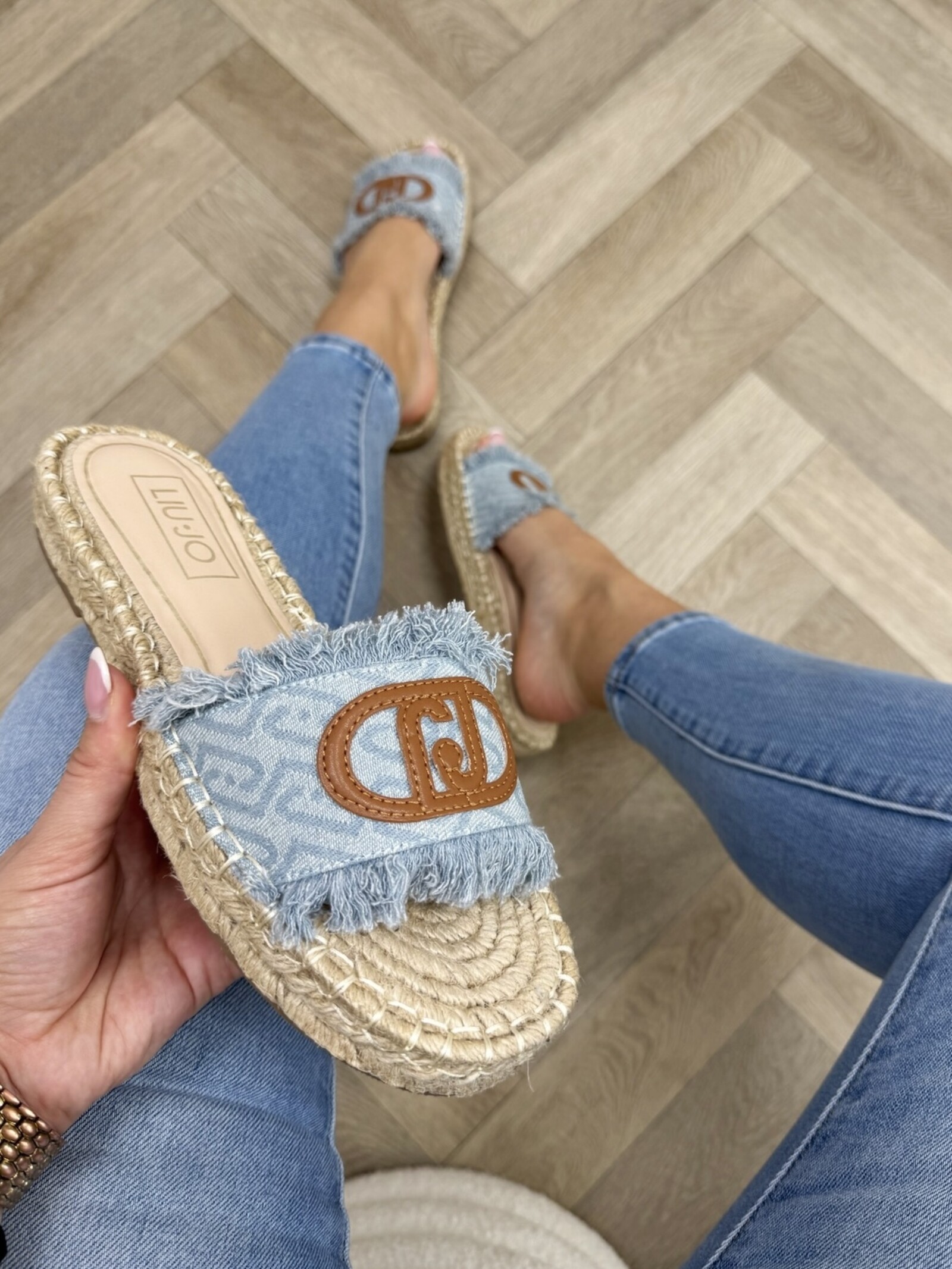 Liu-Jo Slipper Monogram Denim Paros Liu jo 1903