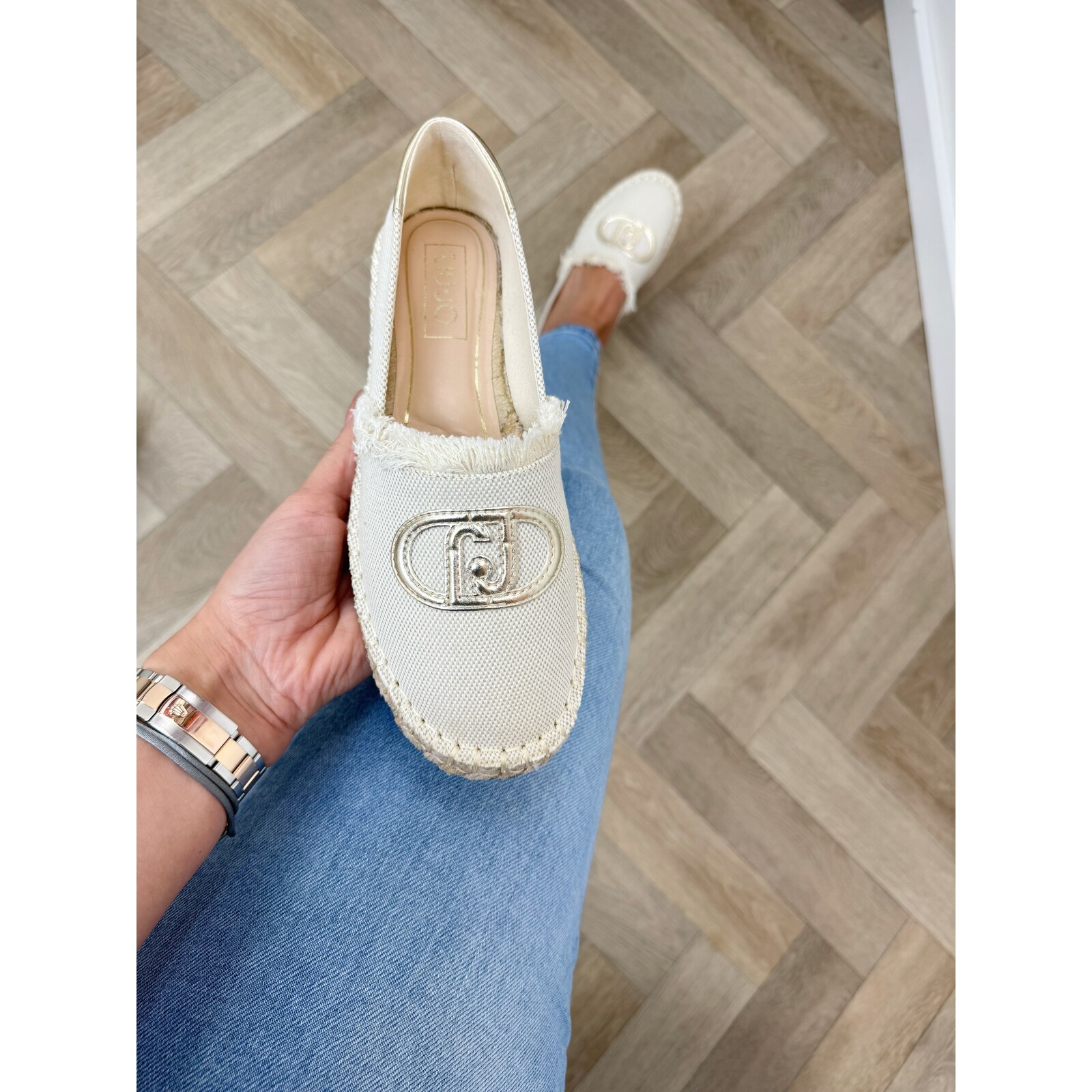 Liu-Jo espadrilles Capri Canvas Metallic gold Liu Jo 1904