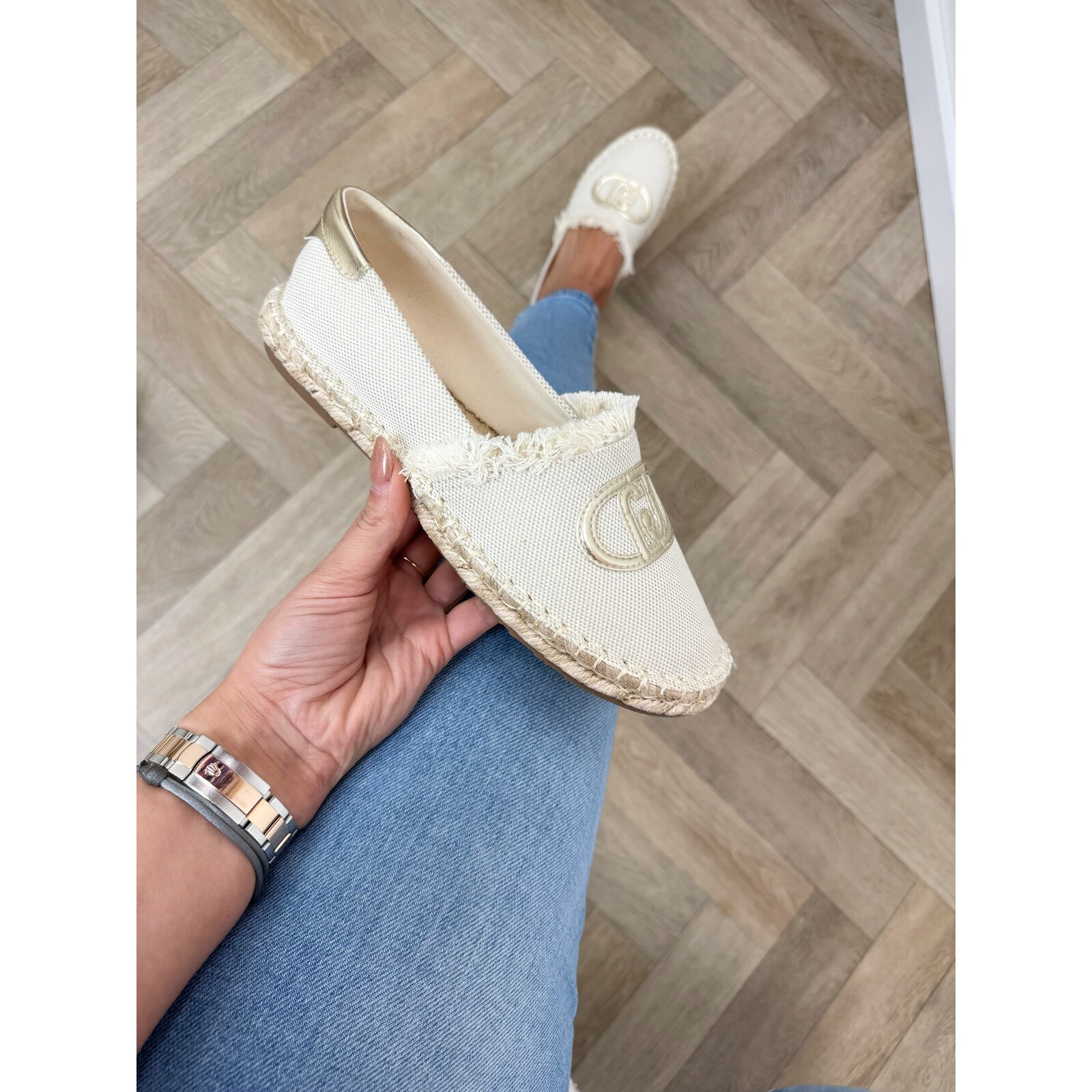 Liu-Jo espadrilles Capri Canvas Metallic gold Liu Jo 1904