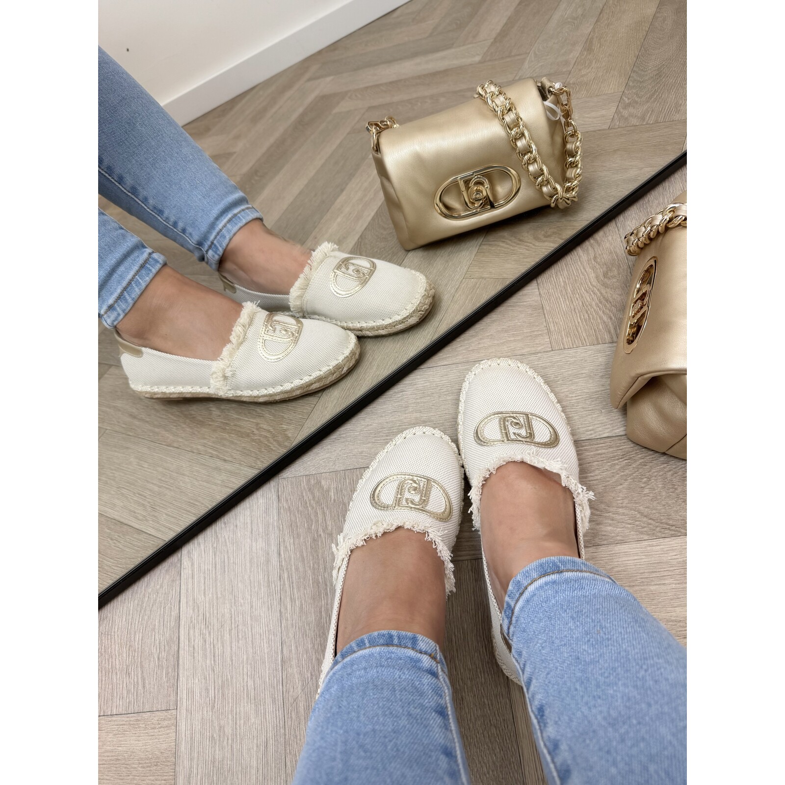 Liu-Jo espadrilles Capri Canvas Metallic gold Liu Jo 1904