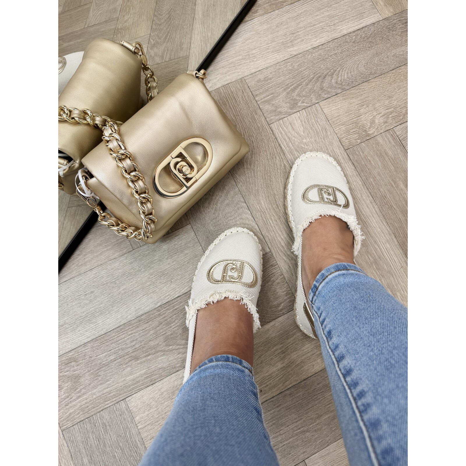 Liu-Jo espadrilles Capri Canvas Metallic gold Liu Jo 1904