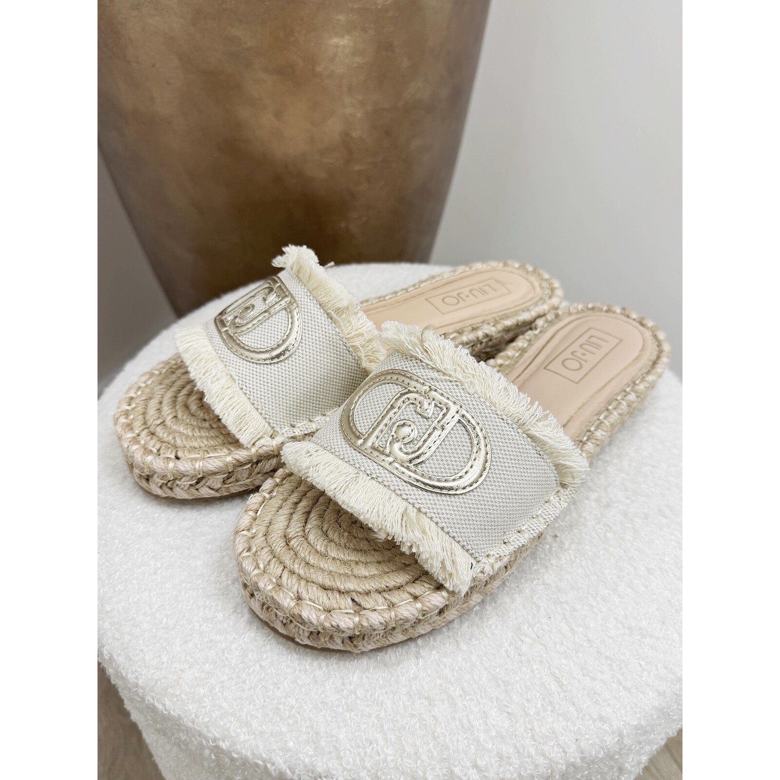 Liu-Jo Slippers Paros Canvas Metallic Gold Liu Jo 1905