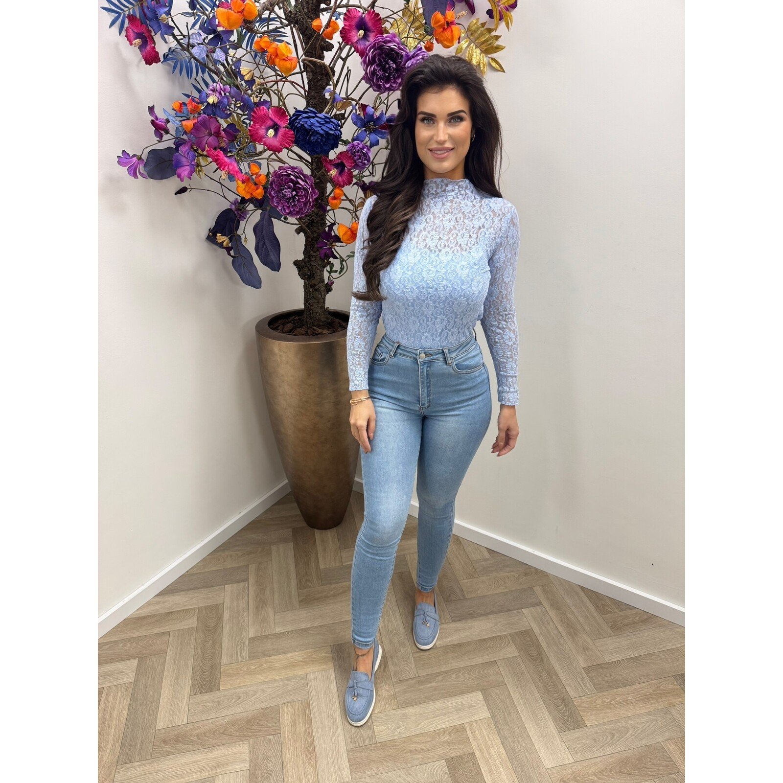 Top Sacha Lace Light Blue