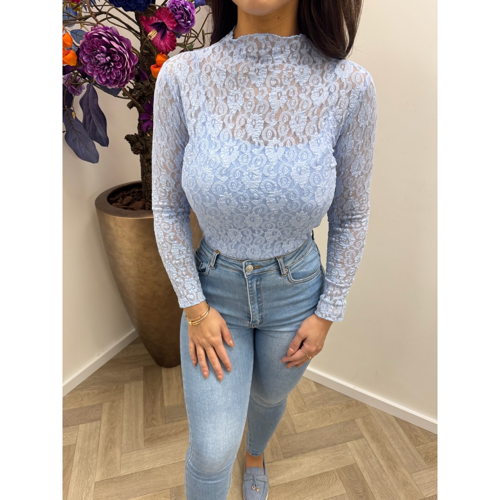 Top Sacha Lace Light Blue