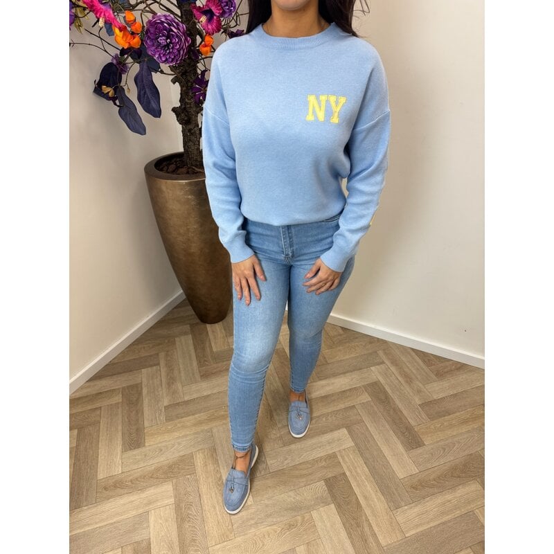 Sweater NY AM1078 Blue Yellow