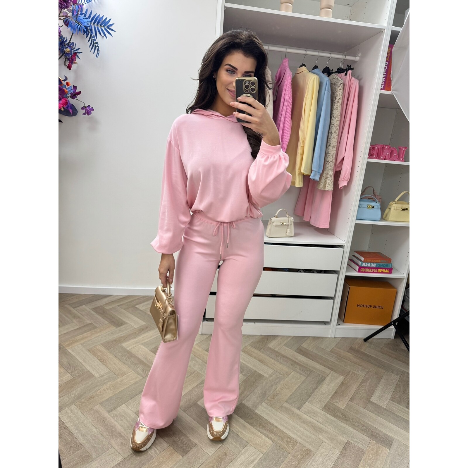 2 Delig joggingspak Basic Flair Pink