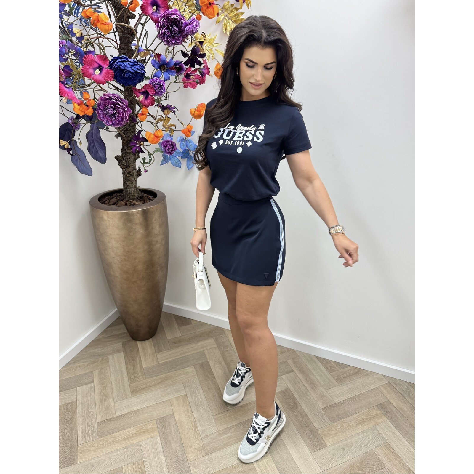 Guess T-shirt Agnes Navy Guess 1108