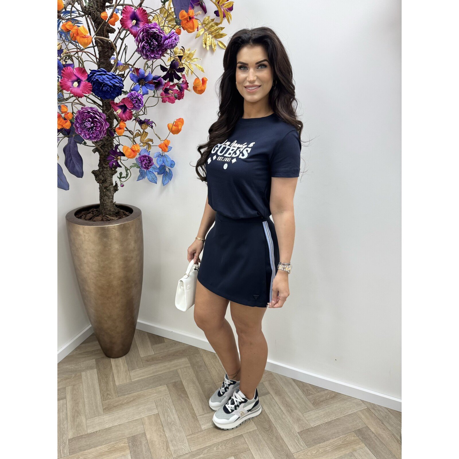 Guess T-shirt Agnes Navy Guess 1108