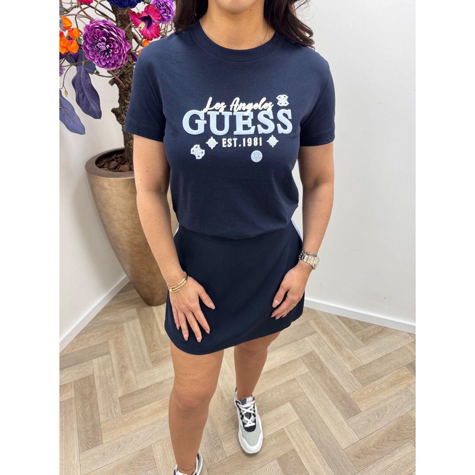 Guess T-shirt Agnes Navy Guess 1108