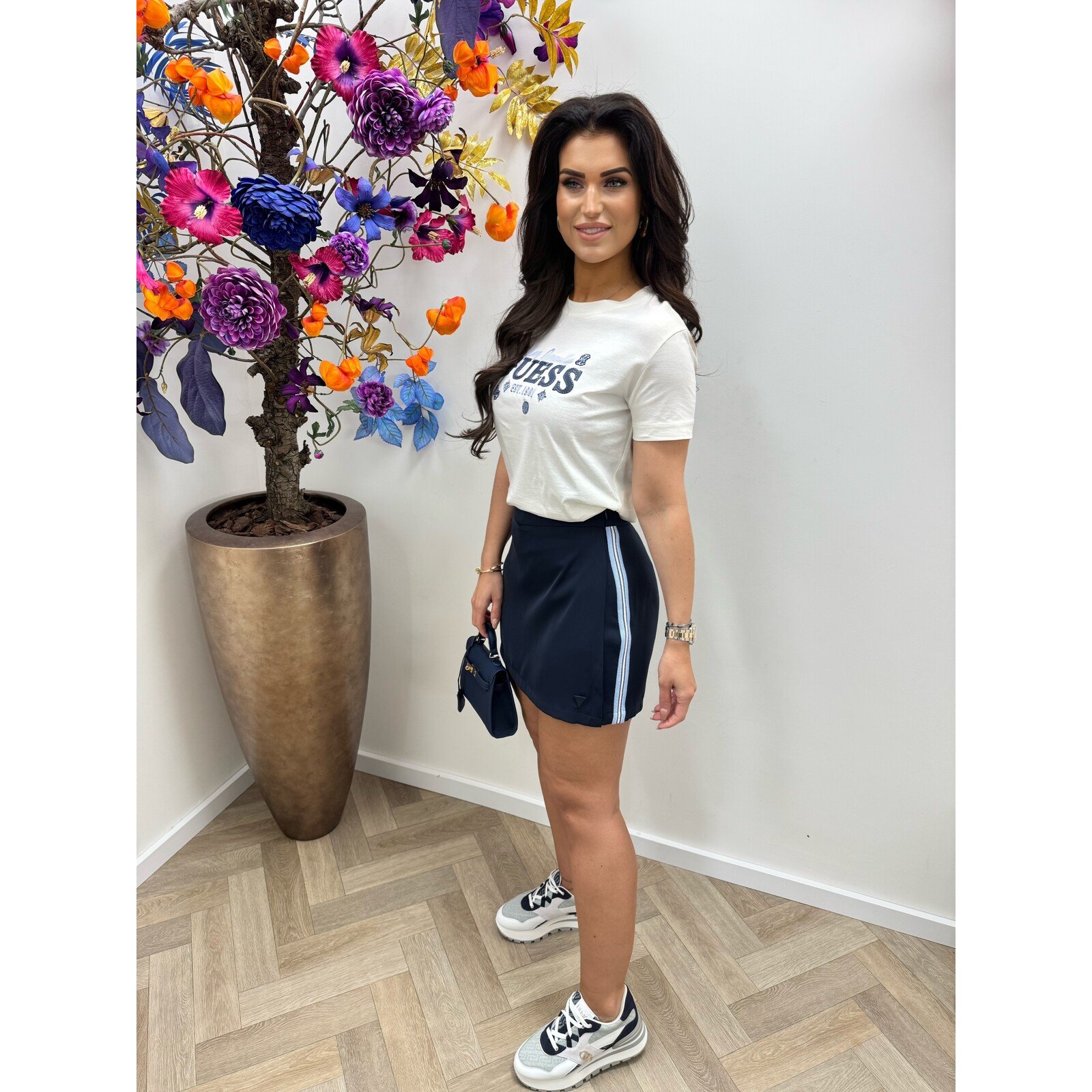 Guess T-shirt Agnes Cream White Guess 1107