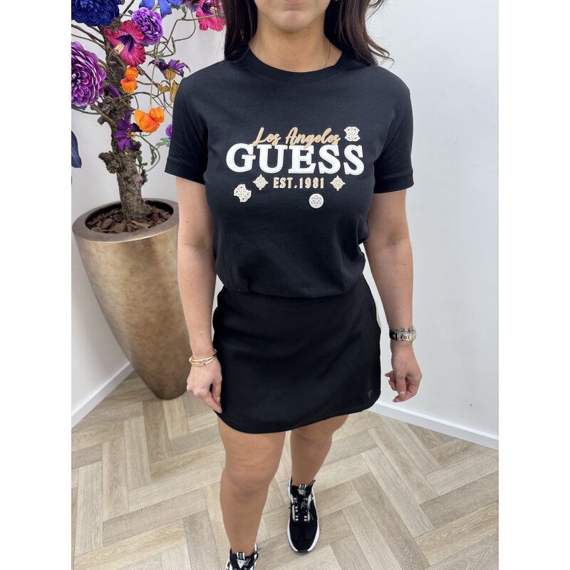 T-shirt Agnes Black Guess 1109