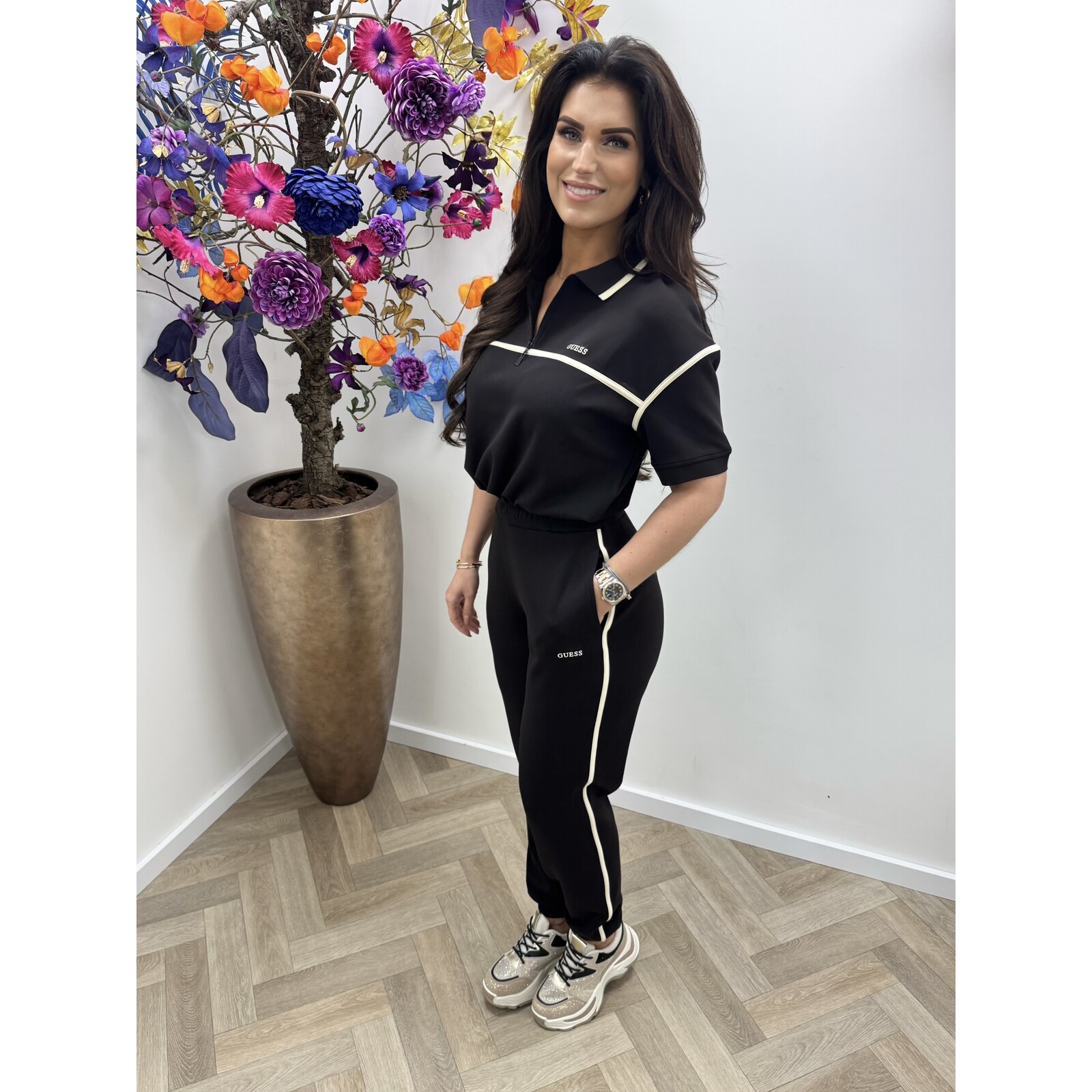 Guess Crop Sweater Jasmine Black Guess 1178