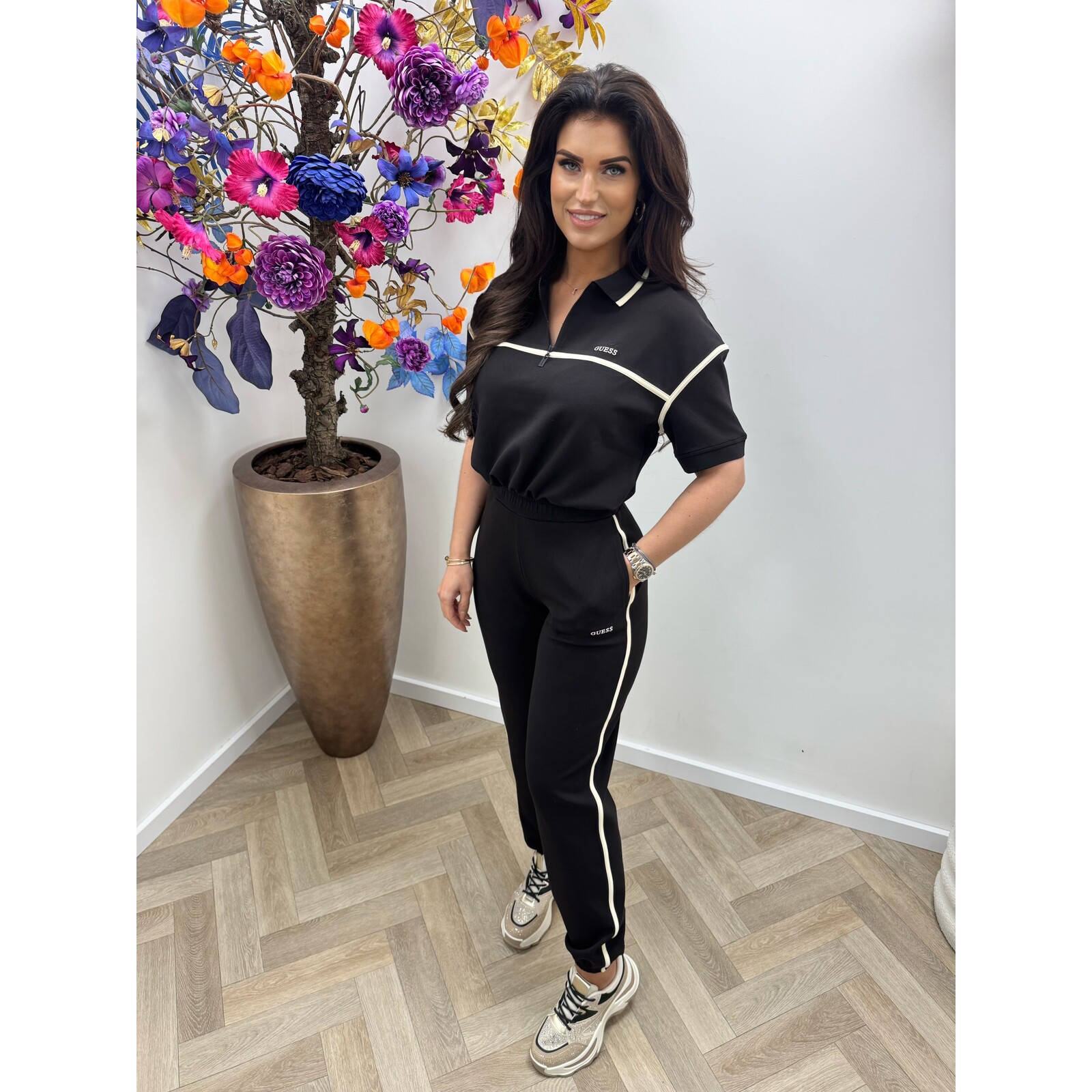 Guess Crop Sweater Jasmine Black Guess 1178