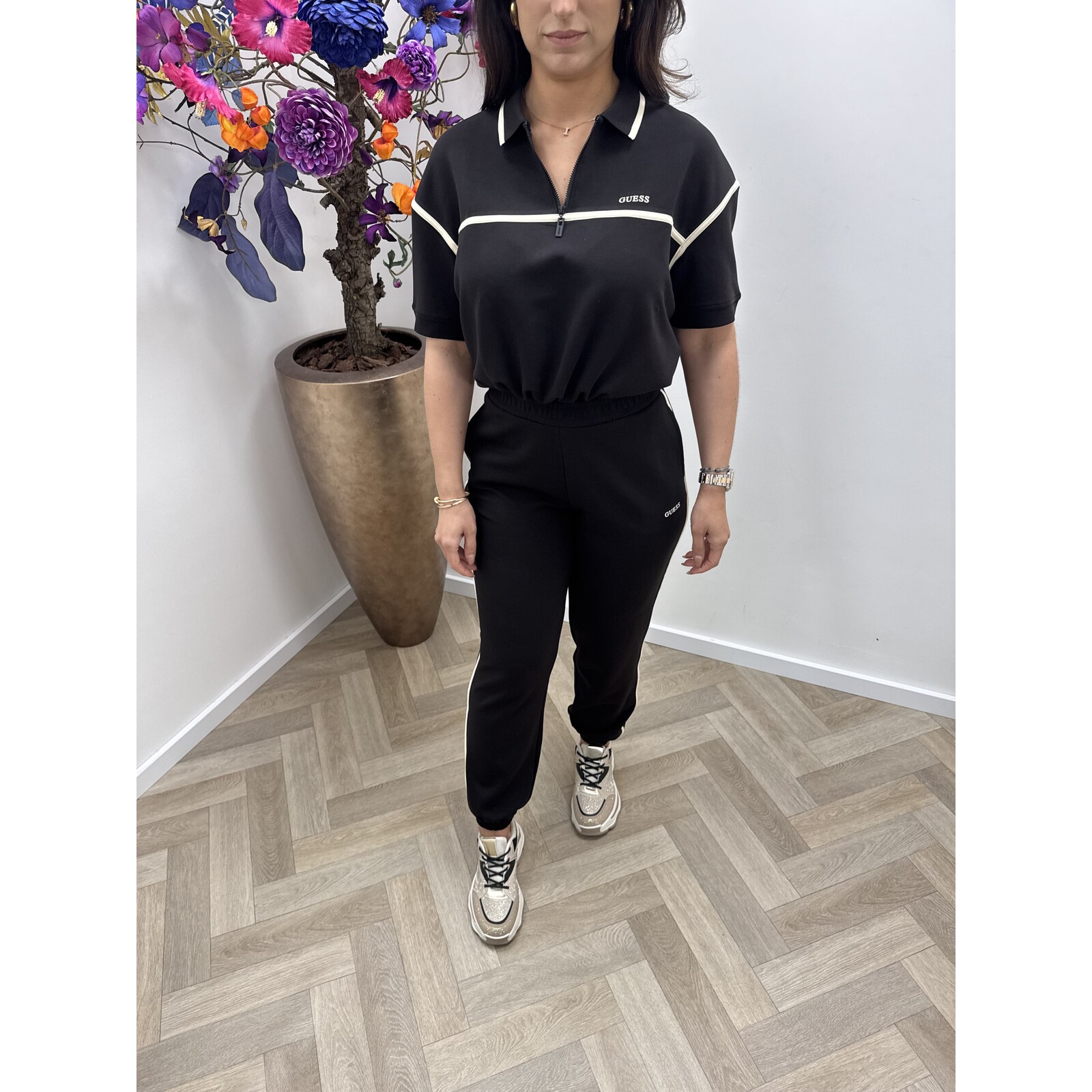 Guess Crop Sweater Jasmine Black Guess 1178