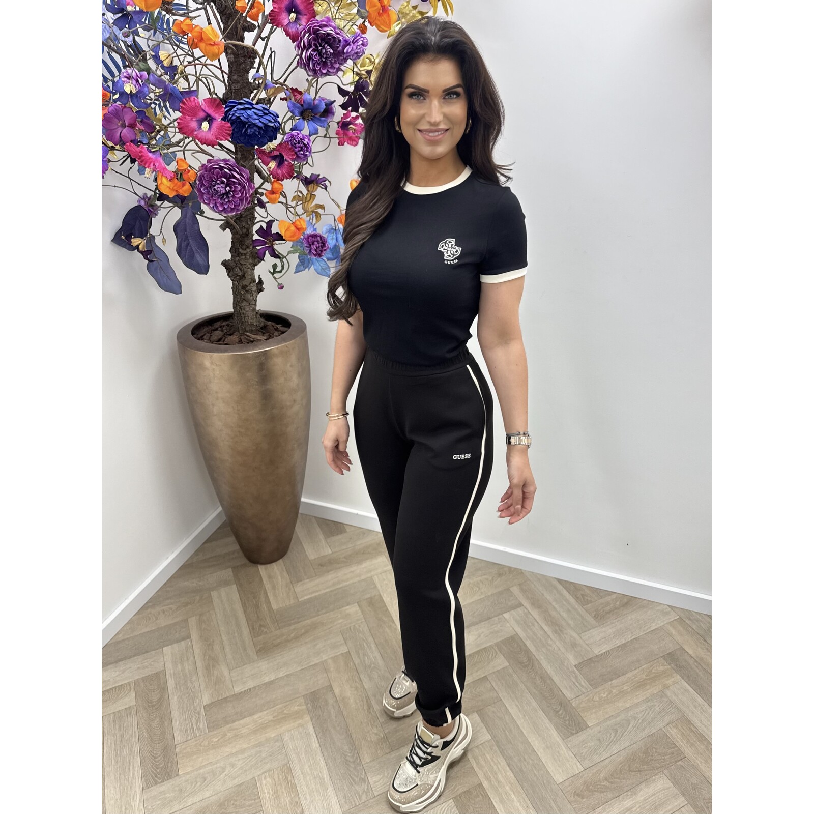 Guess T-shirt Greta Black Guess 1119