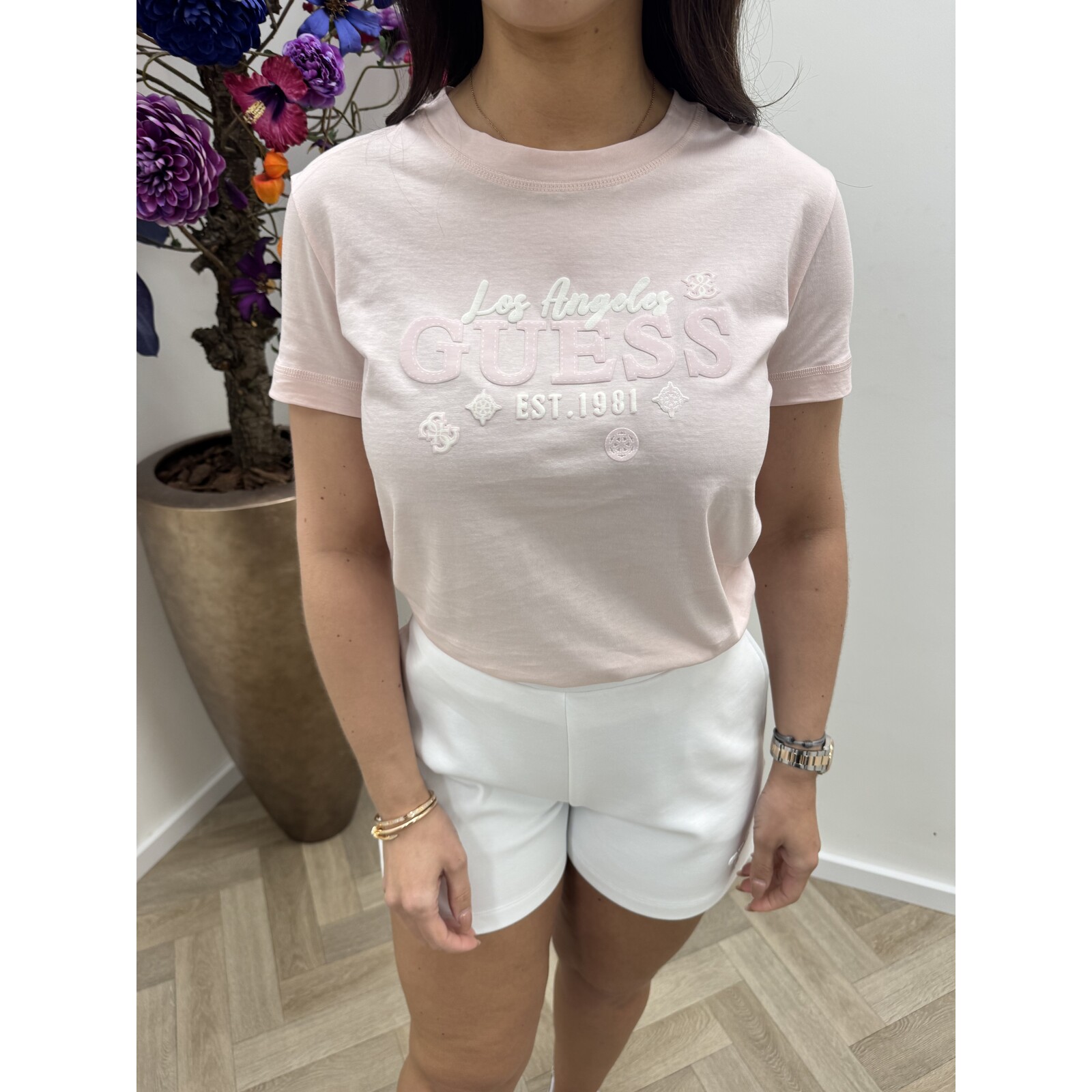 Guess T-shirt Agness Pink Guess 1110