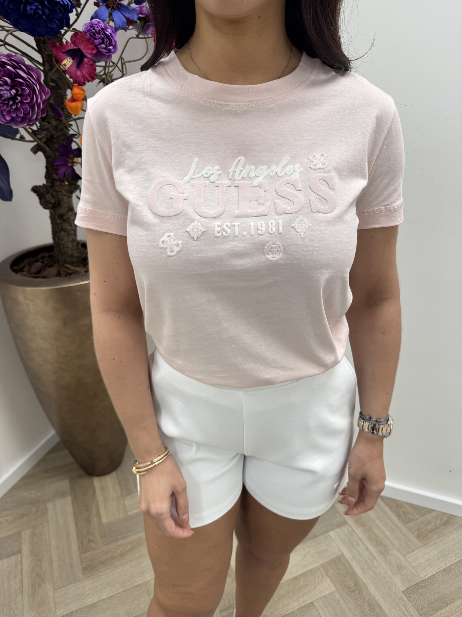Guess T-shirt Agness Pink Guess 1110