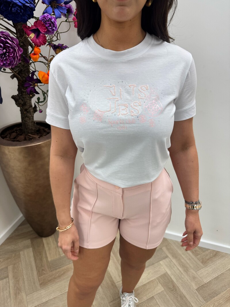 T-shirt Solange White Pink  Guess 1113