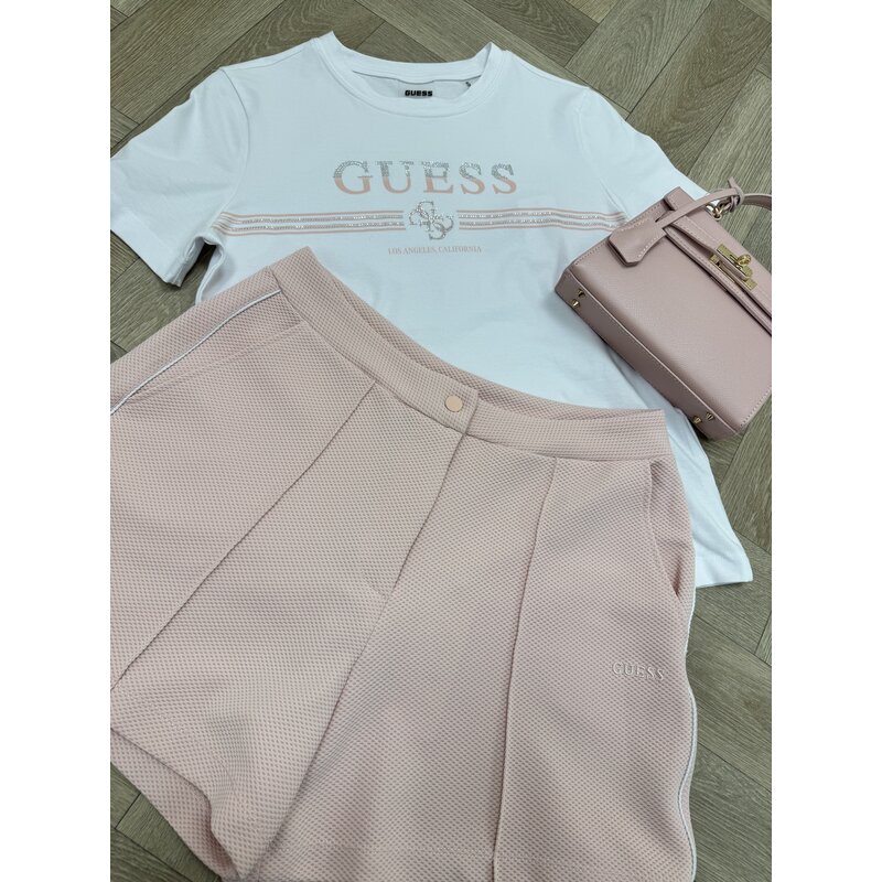 T-shirt Sienna White Pink Guess 1182