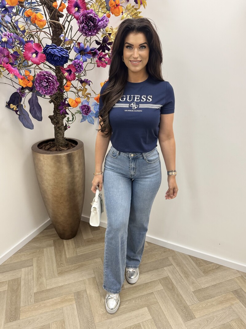 T-shirt Siena Navy Guess 1176
