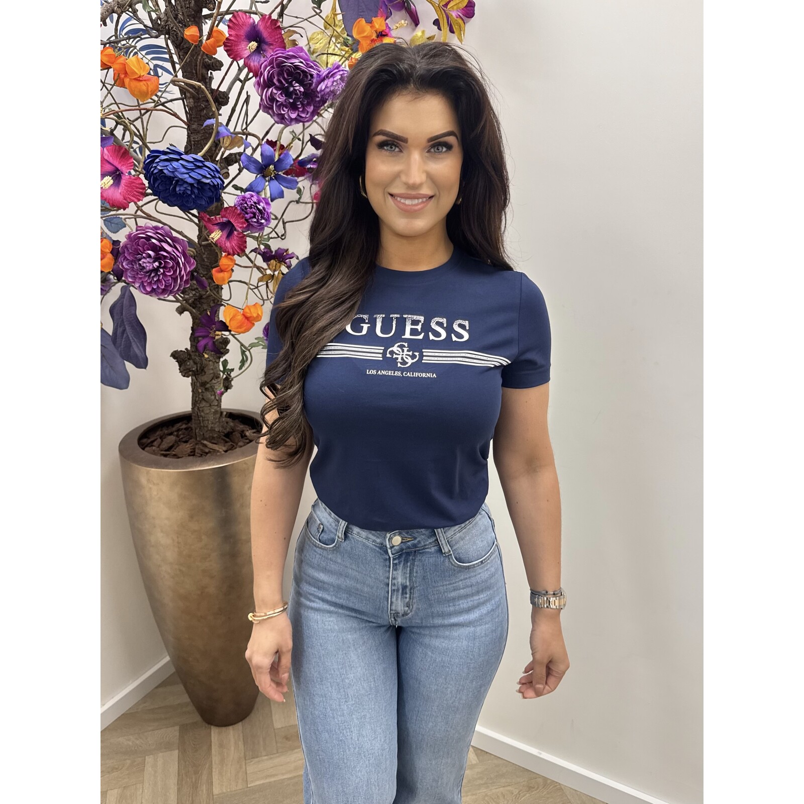 Guess T-shirt Siena Navy Guess 1176