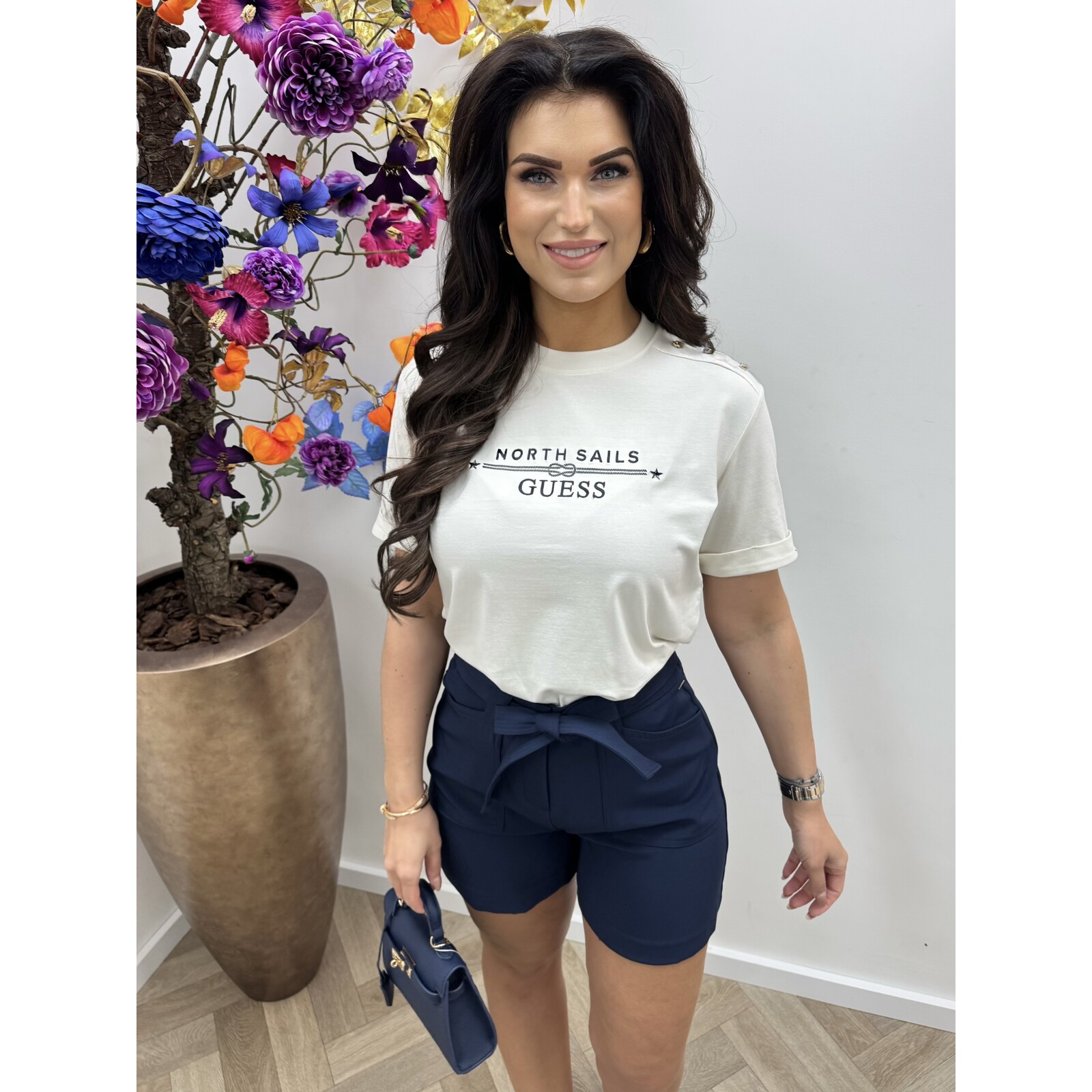 Guess T-Shirt XNS Logo Cream Guess 1099