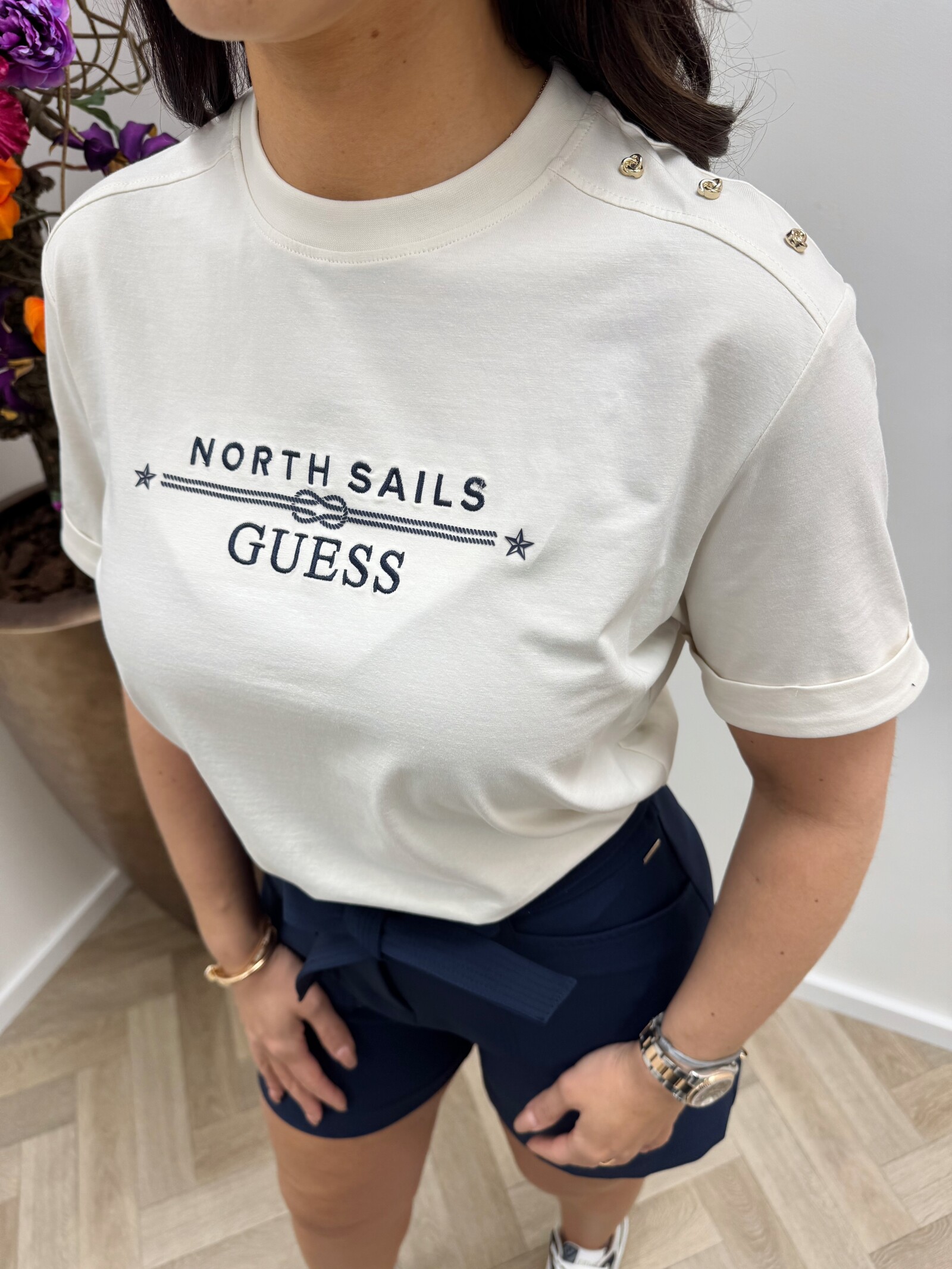 Guess T-Shirt XNS Logo Cream Guess 1099