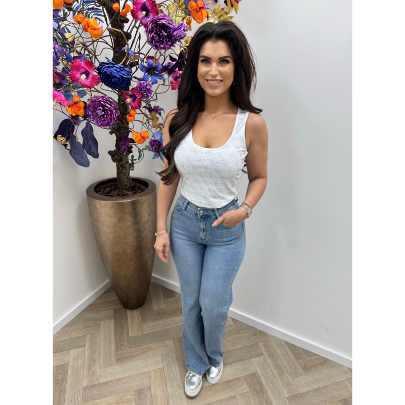 Tank top Allover 4G logo Guess Pure White 1102