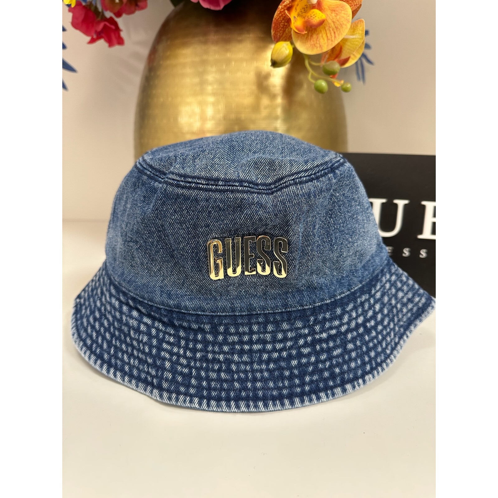 Guess Denim Hat Blue Guess 1165