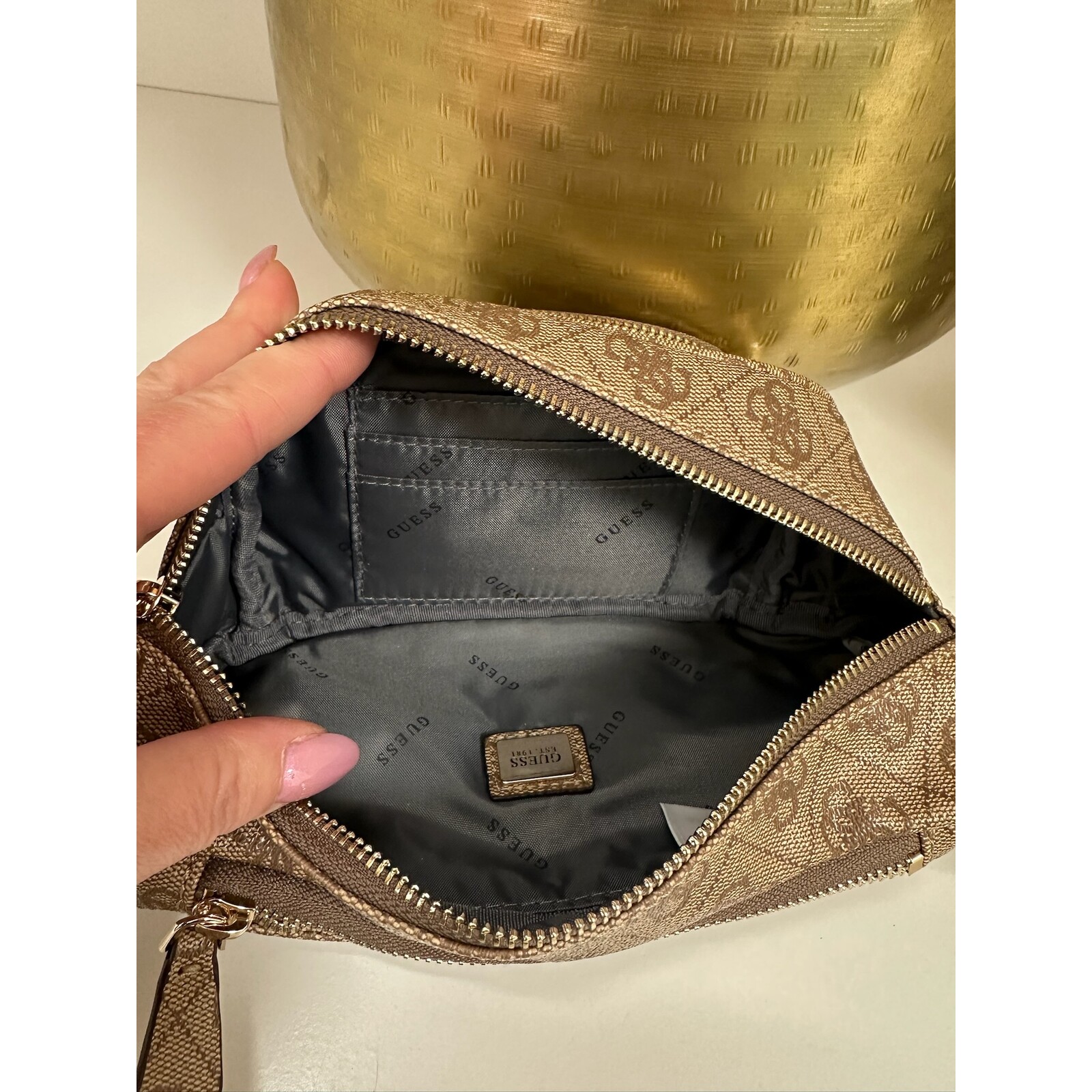 Guess Bumbag Latona Latte Logo Guess 1163