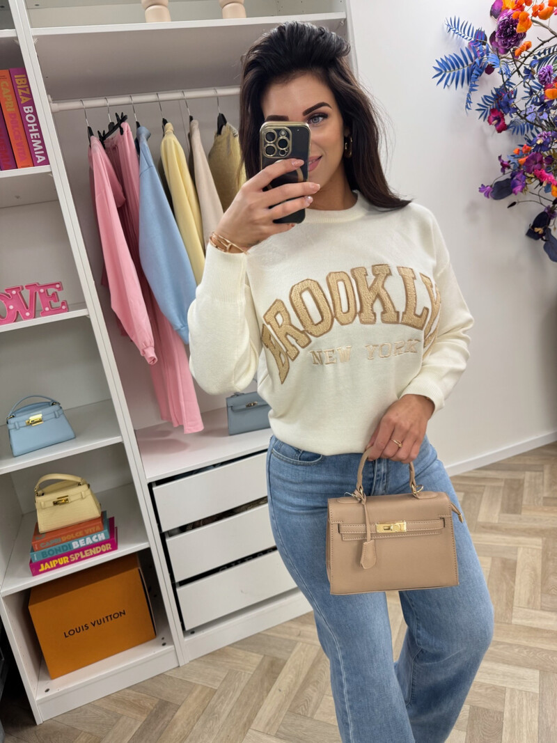 Sweater Teddy Brooklyn M1065 Beige/Camel