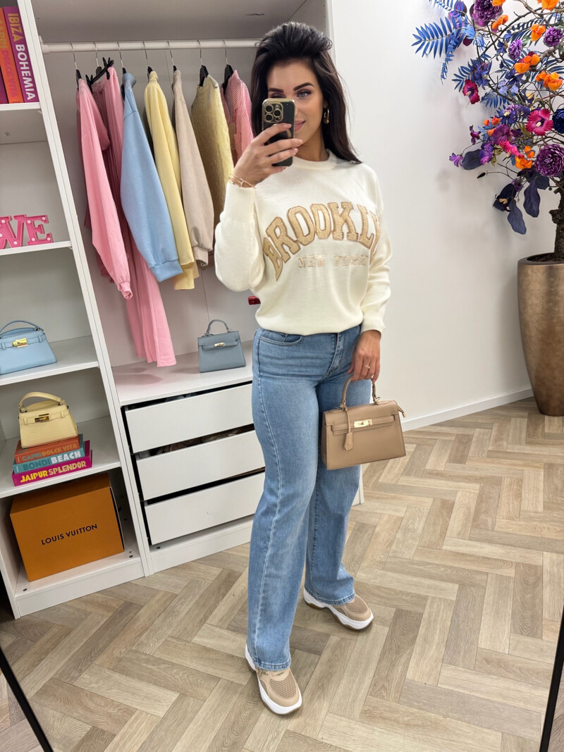 Sweater Teddy Brooklyn M1065 Beige/Camel