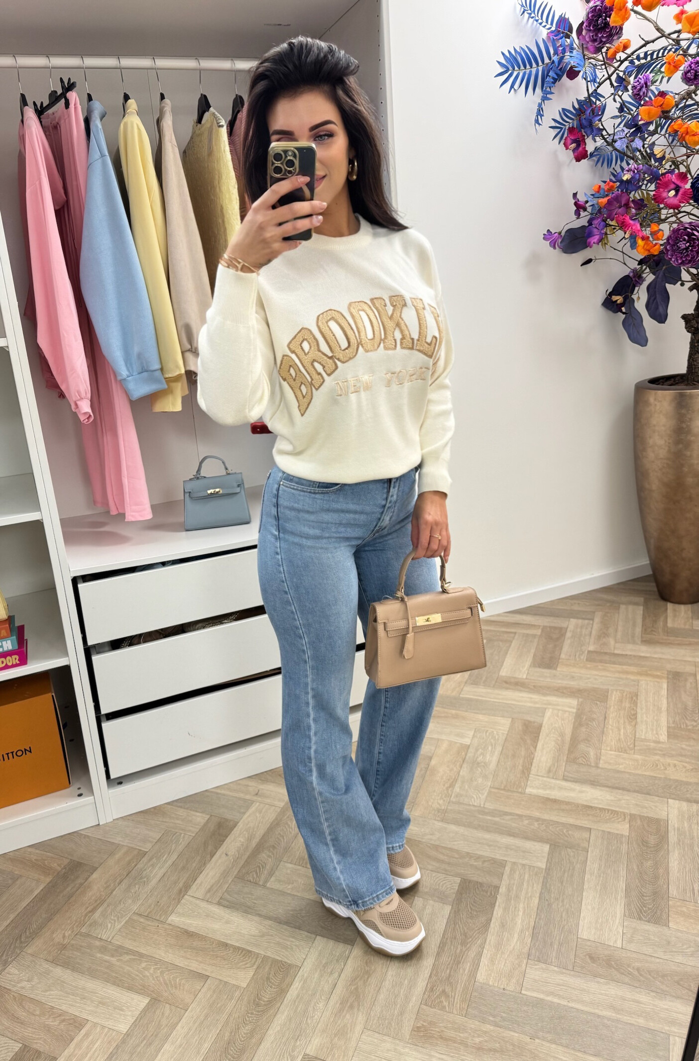 Sweater Teddy Brooklyn M1065 Beige/Camel