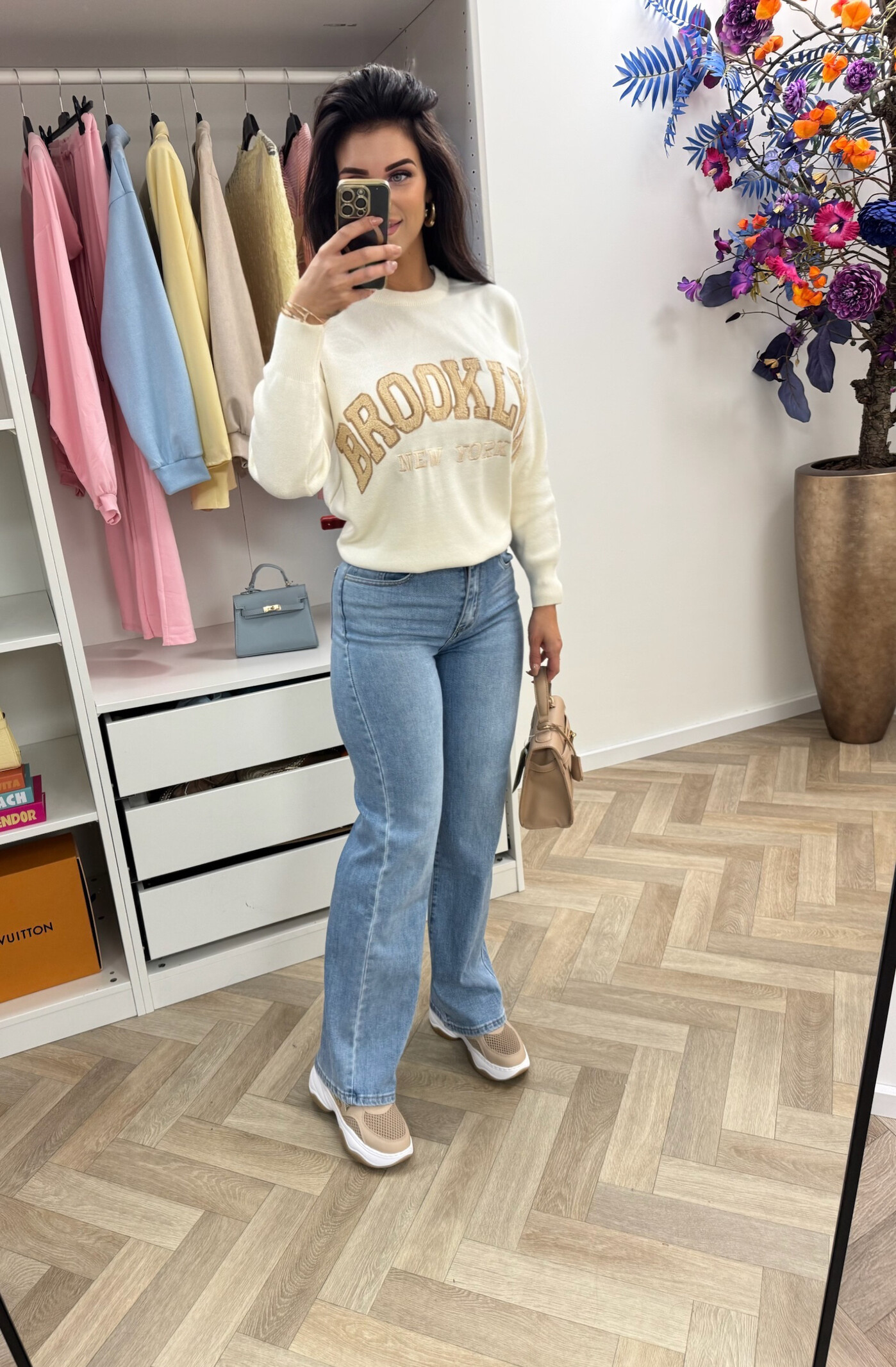 Sweater Teddy Brooklyn M1065 Beige/Camel