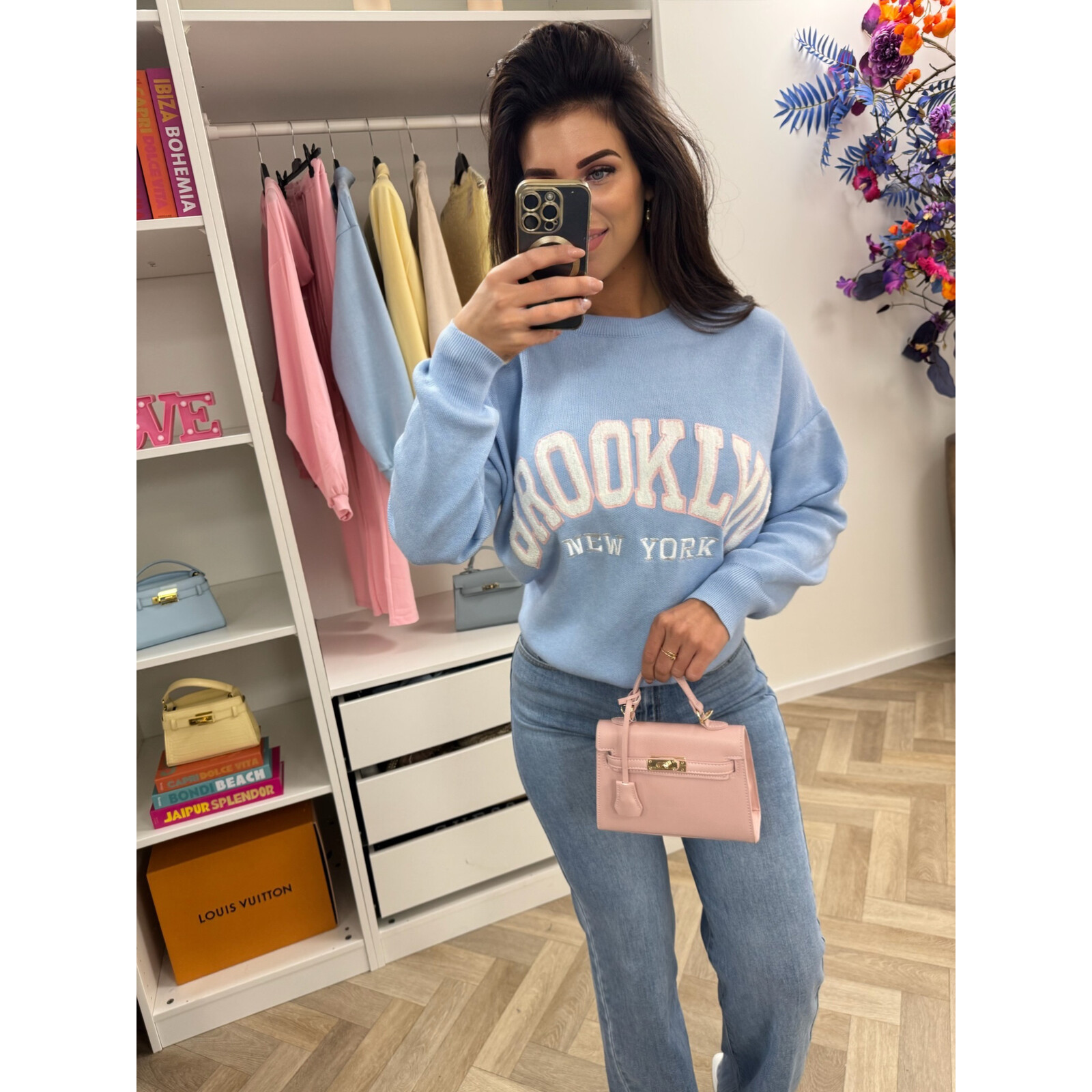 Sweater Teddy Brooklyn M1065 Light Blue