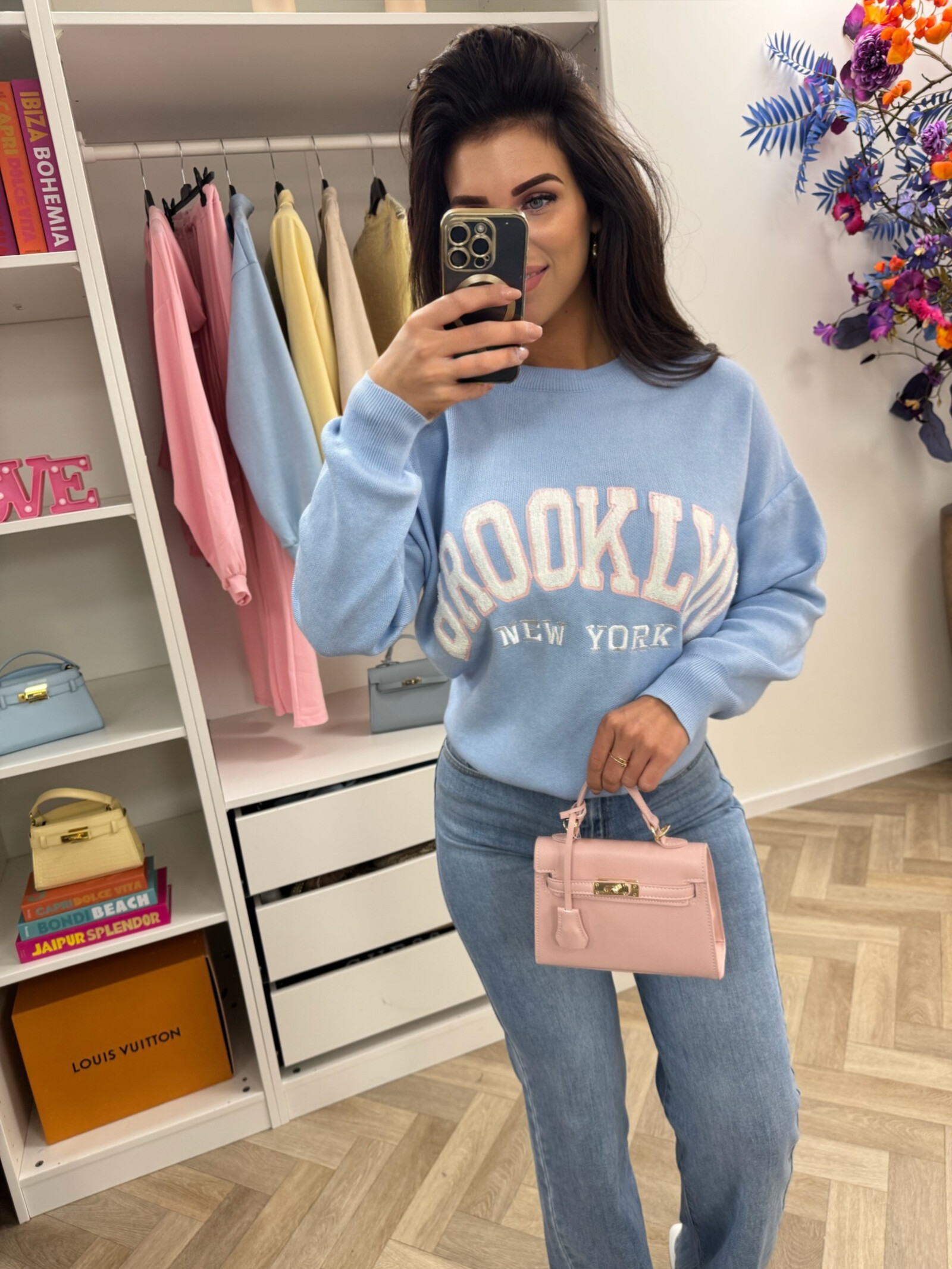 Sweater Teddy Brooklyn M1065 Light Blue