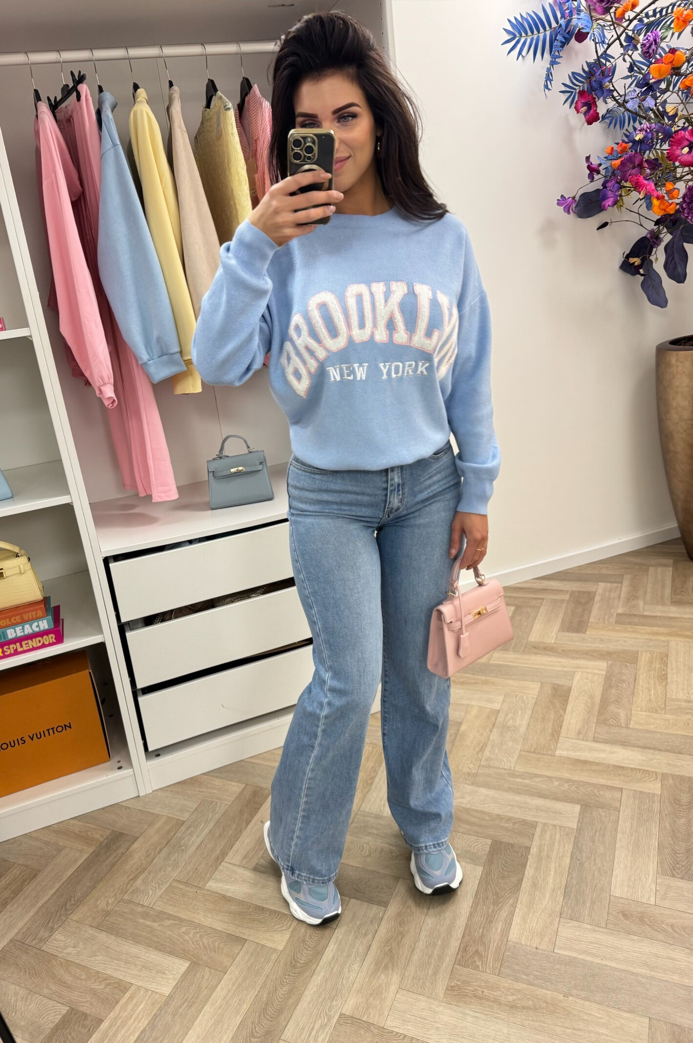Sweater Teddy Brooklyn M1065 Light Blue