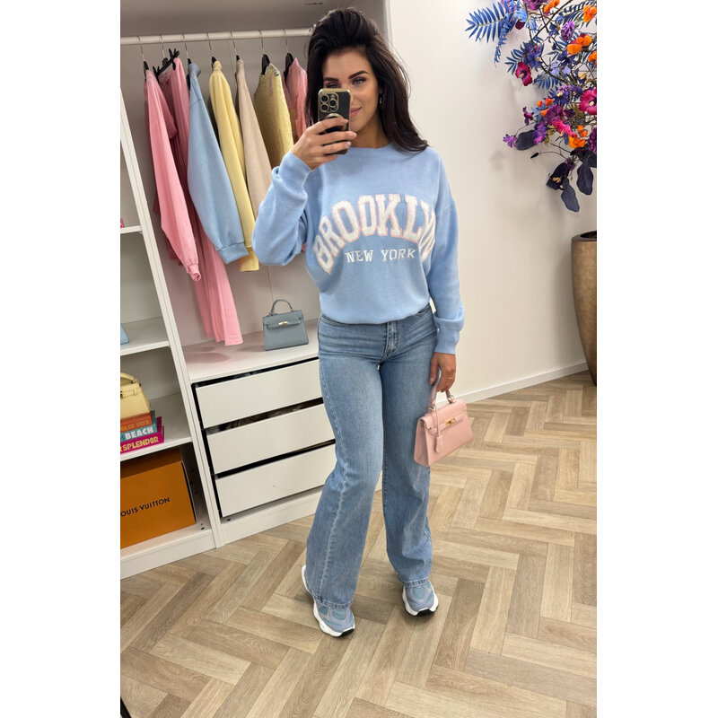 Sweater Teddy Brooklyn M1065 Light Blue