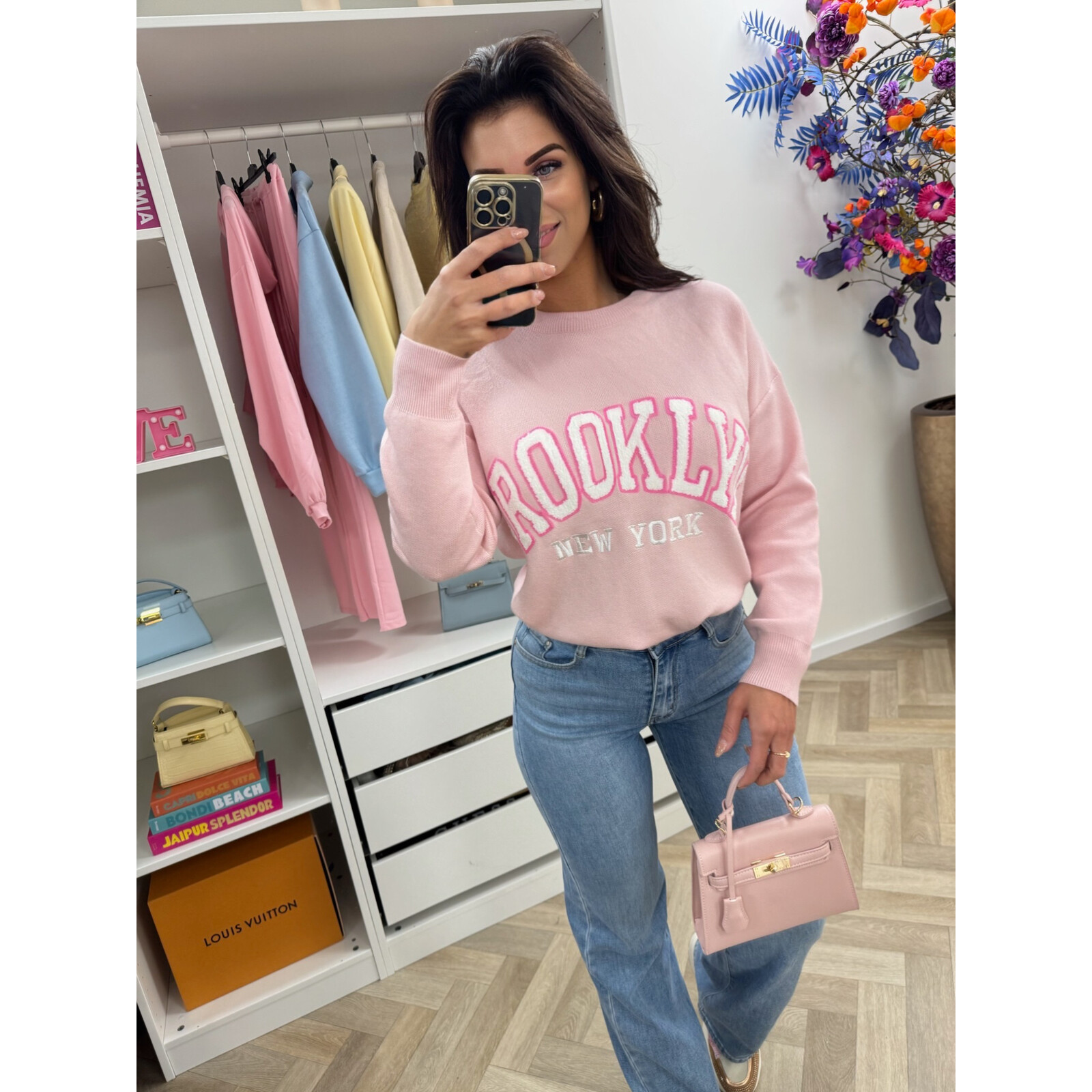 Sweater Teddy Brooklyn M1065 Pink